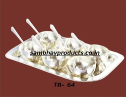 Manufacturers Exporters and Wholesale Suppliers of Tray 6 Square Bowl With Spoon Bengaluru Karnataka
